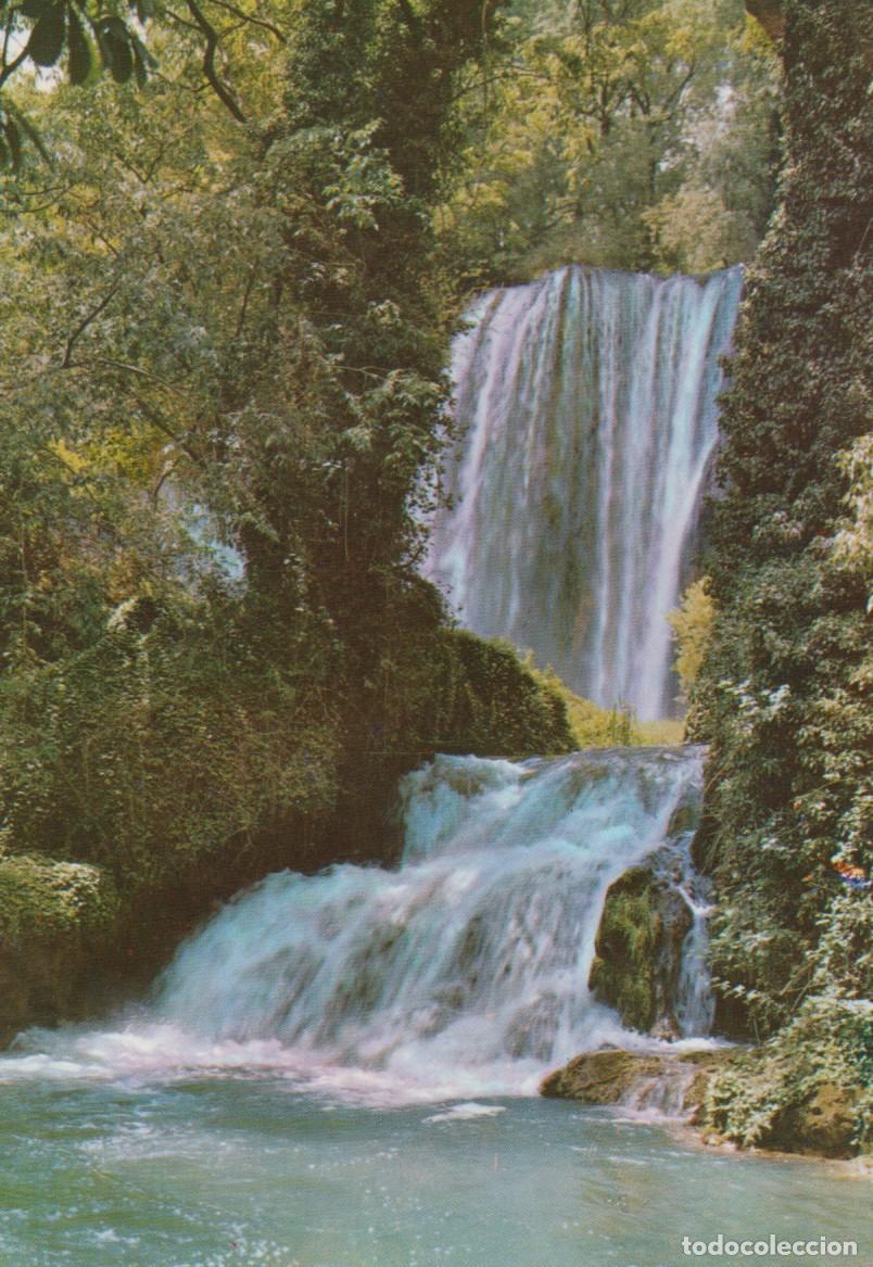 Postales: POSTAL MONASTERIO DE PIEDRA, ZARAGOZA. BA&Ntilde;O DE DIANA Y CASCADA &rdquo;CAPRICHOSA&rdquo;