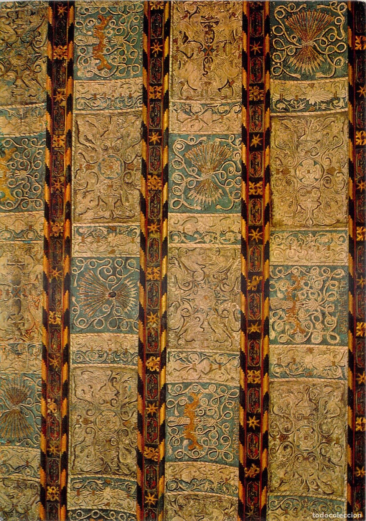 Postales: Postal del Artesonado de la Escalera en el Palacio de la Aljafer&iacute;a, Zaragoza