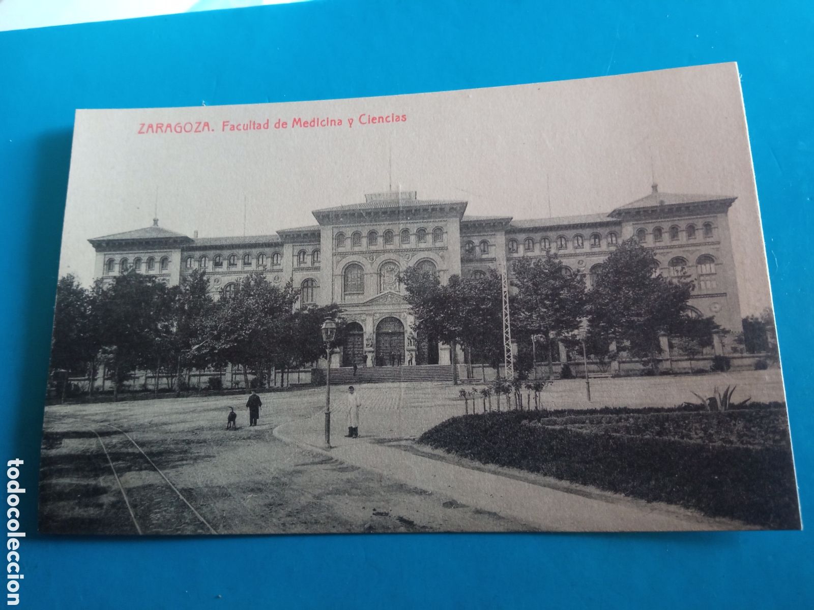 Postales: Antigua postal fotogr&aacute;fica, Zaragoza, Facultad de Medicina y Ciencias