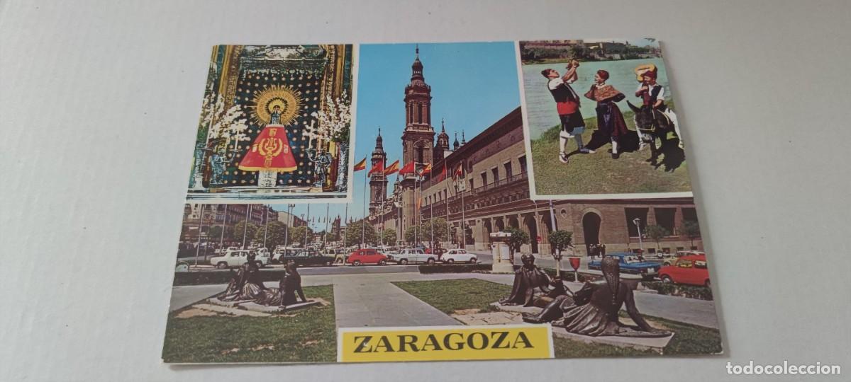 Postales: POSTAL ZARAGOZA MULTIMAGEN A&Ntilde;OS 70