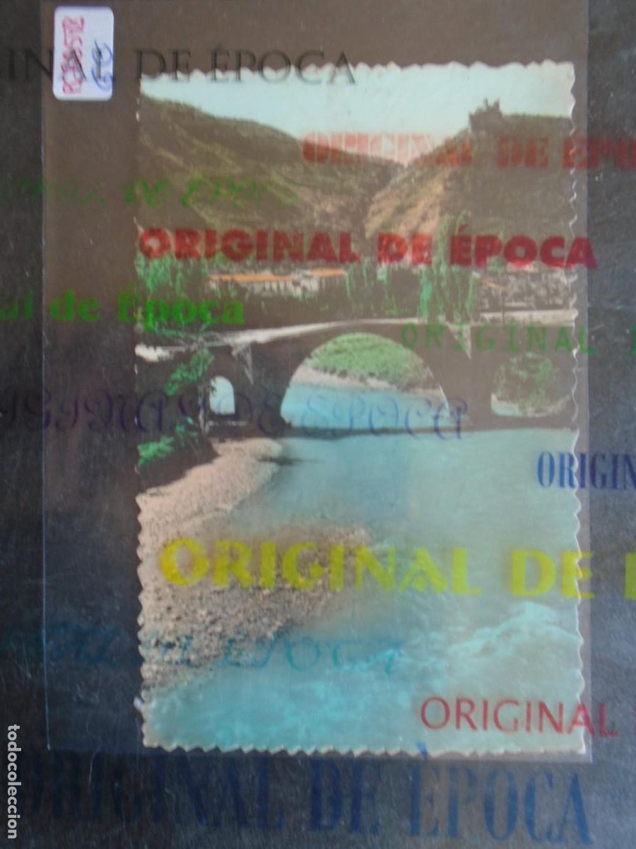 Postales: (PS-80598)POSTAL DE PERARRUA(HUESCA)-PUENTE ROMANICO SOBRE EL ESERA Y VISTA PARCIAL