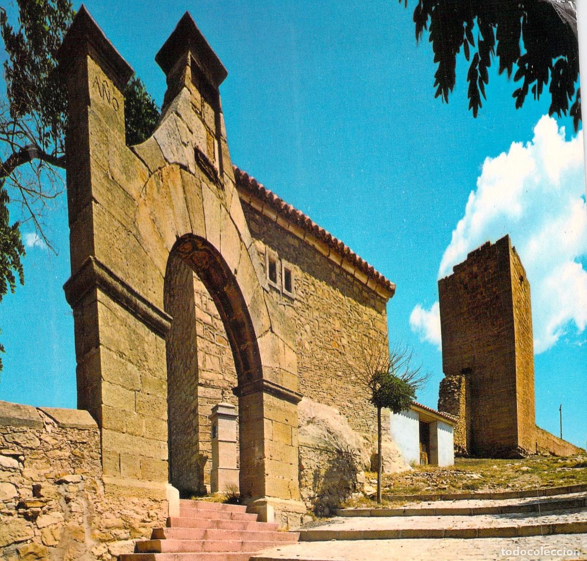 Postales: Postal de la Subida Dolorosa y el Torre&oacute;n en Mora de Rubielos, Teruel