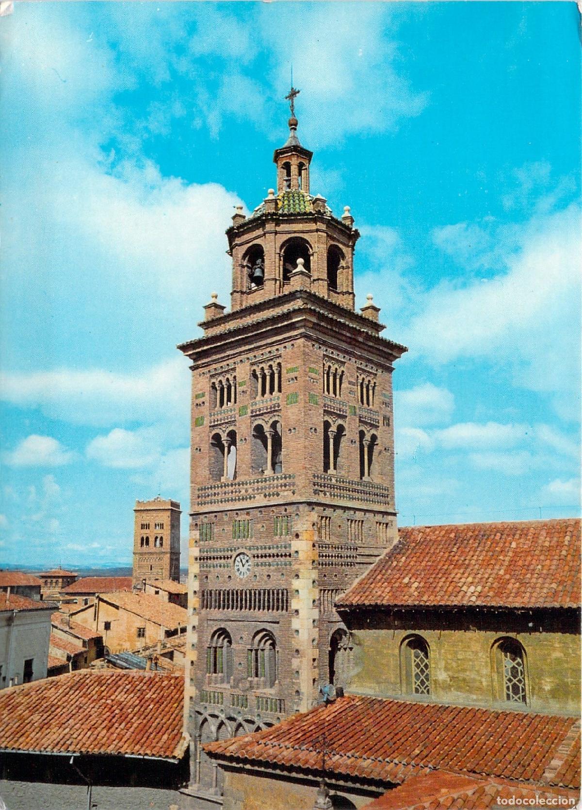 Postales: Postal de la Torre de la Catedral y San Martin en Teruel