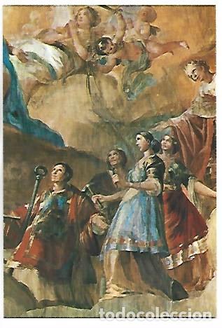 Postales: DETALLE, &rdquo; CUPULA. REGINA MARTYRUM &rdquo;.- CAPILLA DE SAN JOAQUIN - BASILICA DEL PILAR.- ZARAGOZA