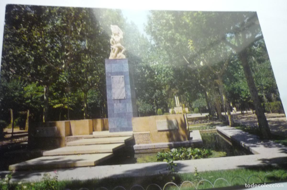 Postales: postal huesca parque monumento defensores