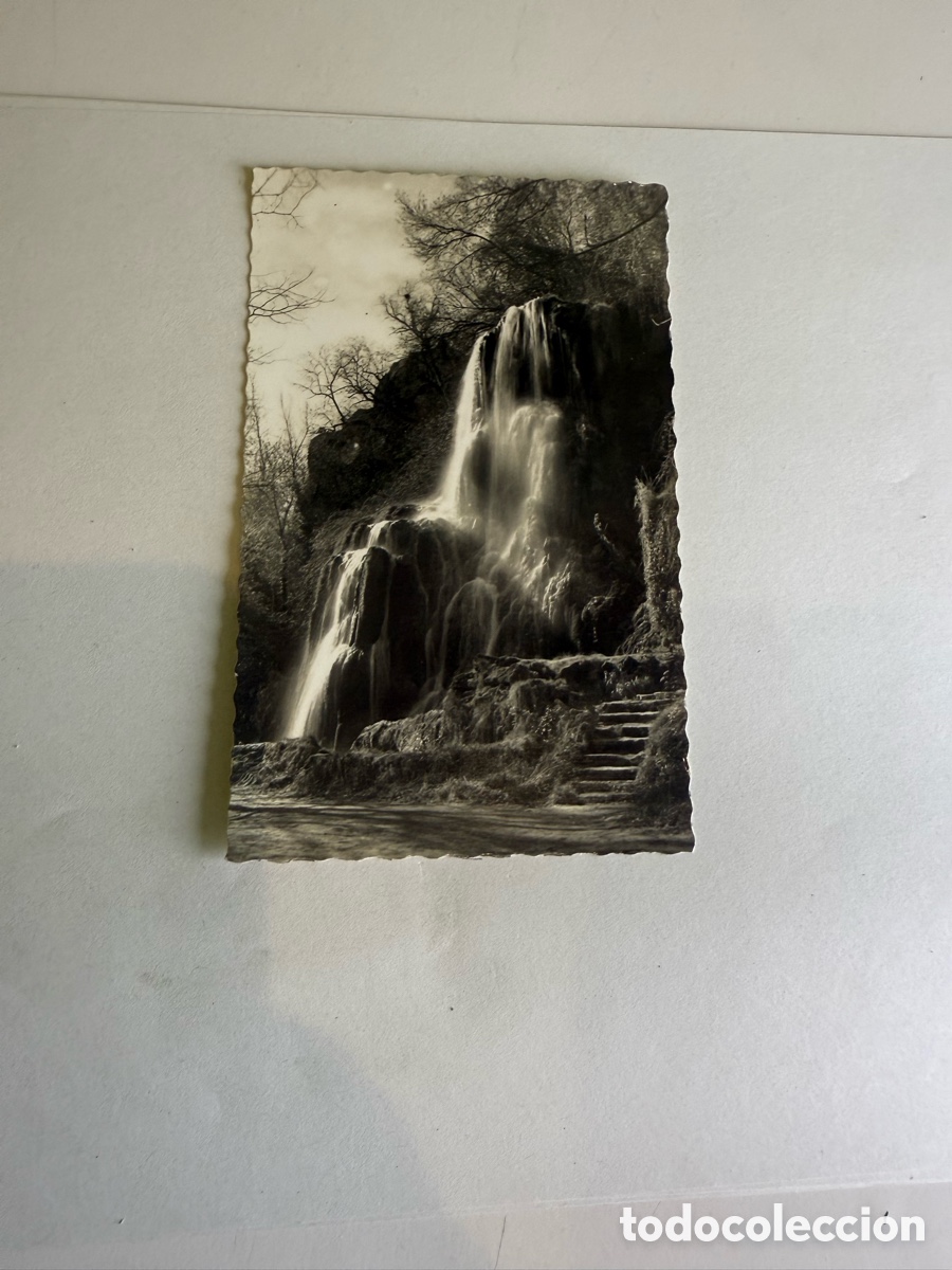 Postales: Postal Monasterio de Piedra &ndash; Cascada Trinidad &ndash; Blanco y negro &ndash; Original de la &eacute;poca