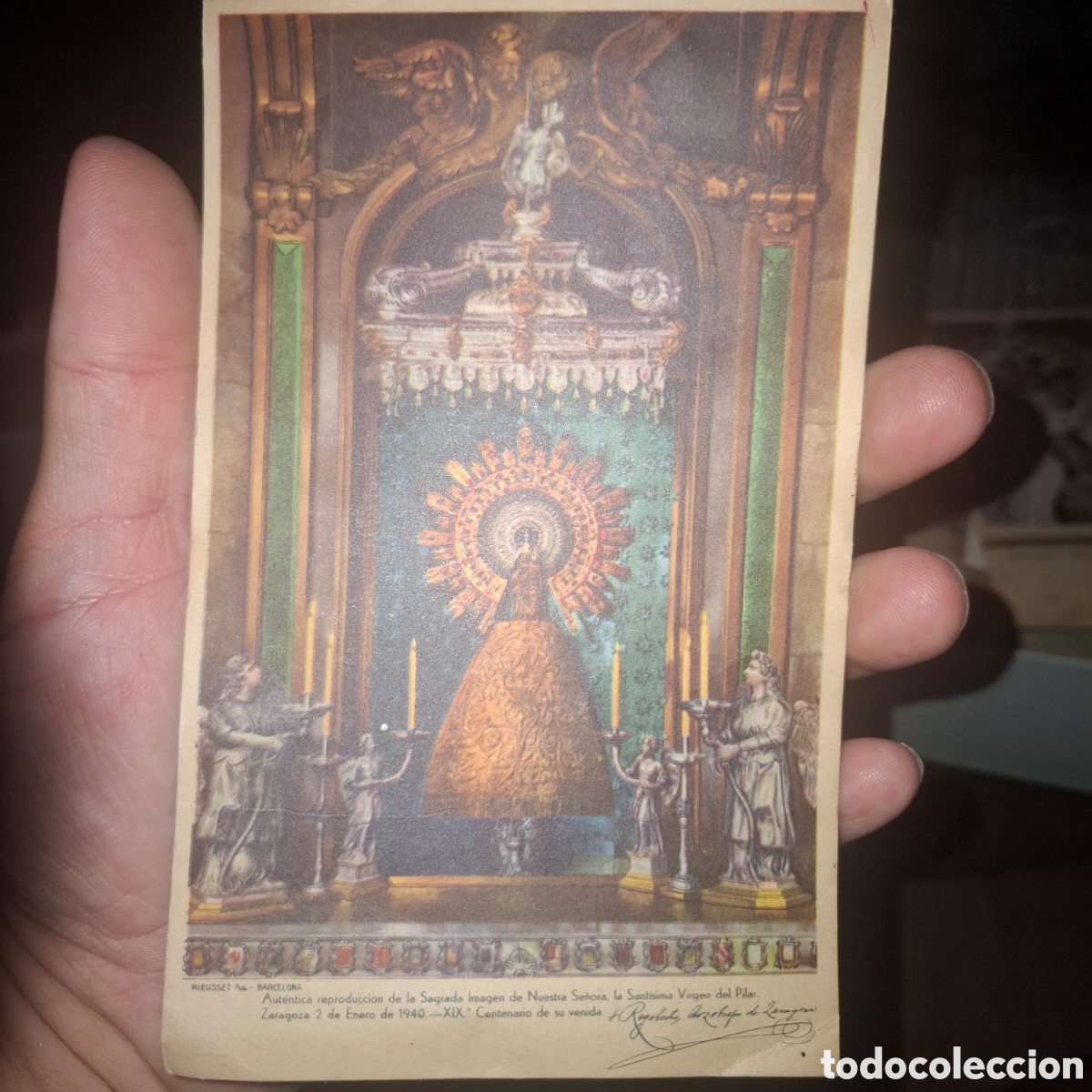 Postales: Postal virgen del pilar Zaragoza