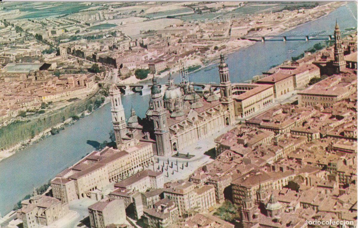 Postales: POSTAL IBERIA, ZARAGOZA, EL PILAR Y RIO EBRO - RIEUSSET - CIRCULADA