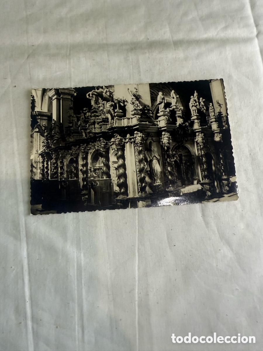 Postales: Postal Calatayud Colegiata de Santa Mar&iacute;a Blanco y negro Original de la &eacute;poca 1956