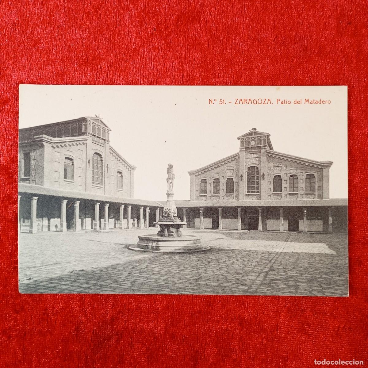 Postales: POSTAL - ZARAGOZA - PATIO DEL MATADERO - 51 - RAR&Iacute;SIMA / 1823