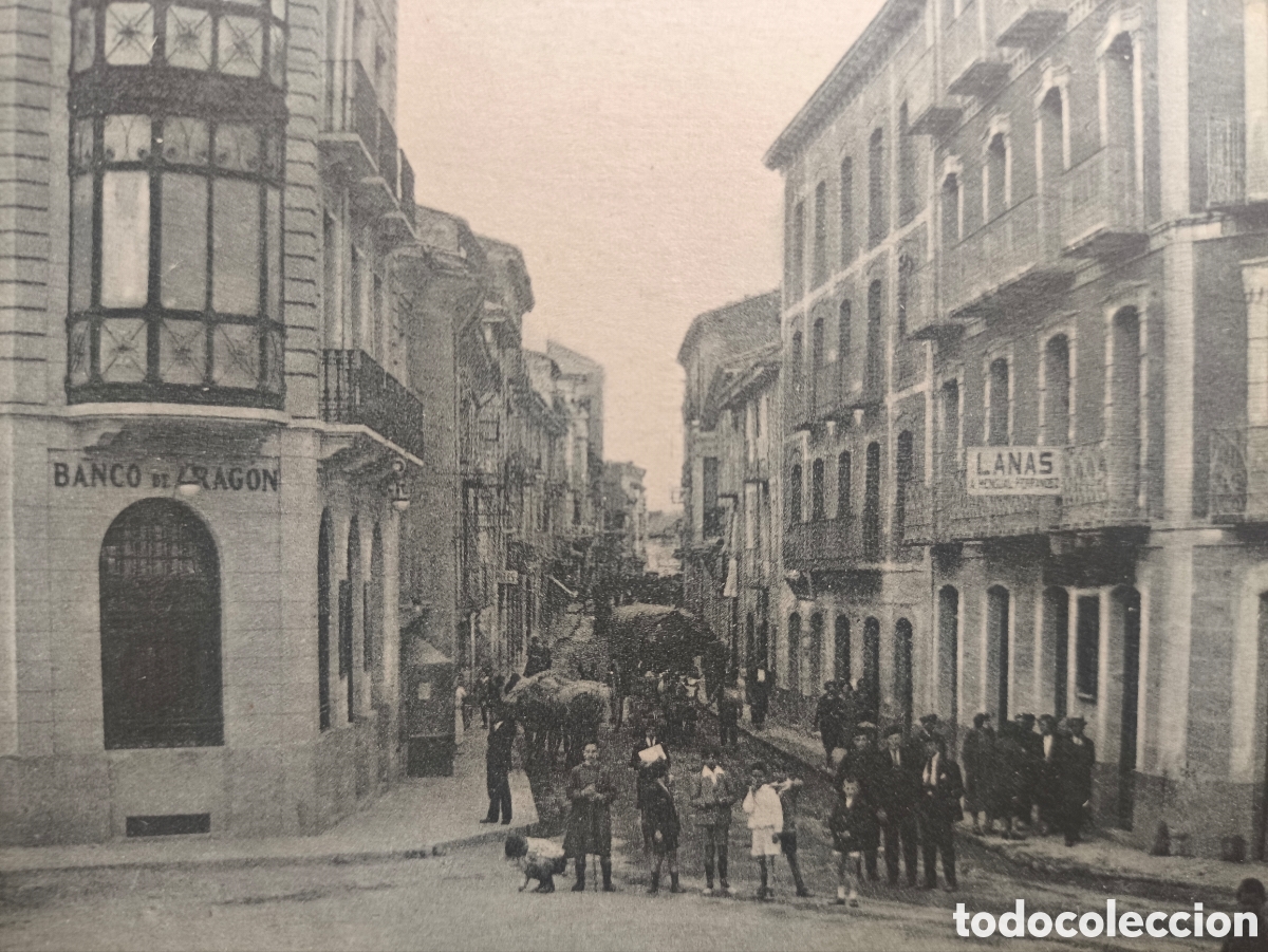 Postales: JACA CALLE MAYOR POSTAL ANIMADA FOTOTIPIA ED. HERAS HUESCA C. 1915