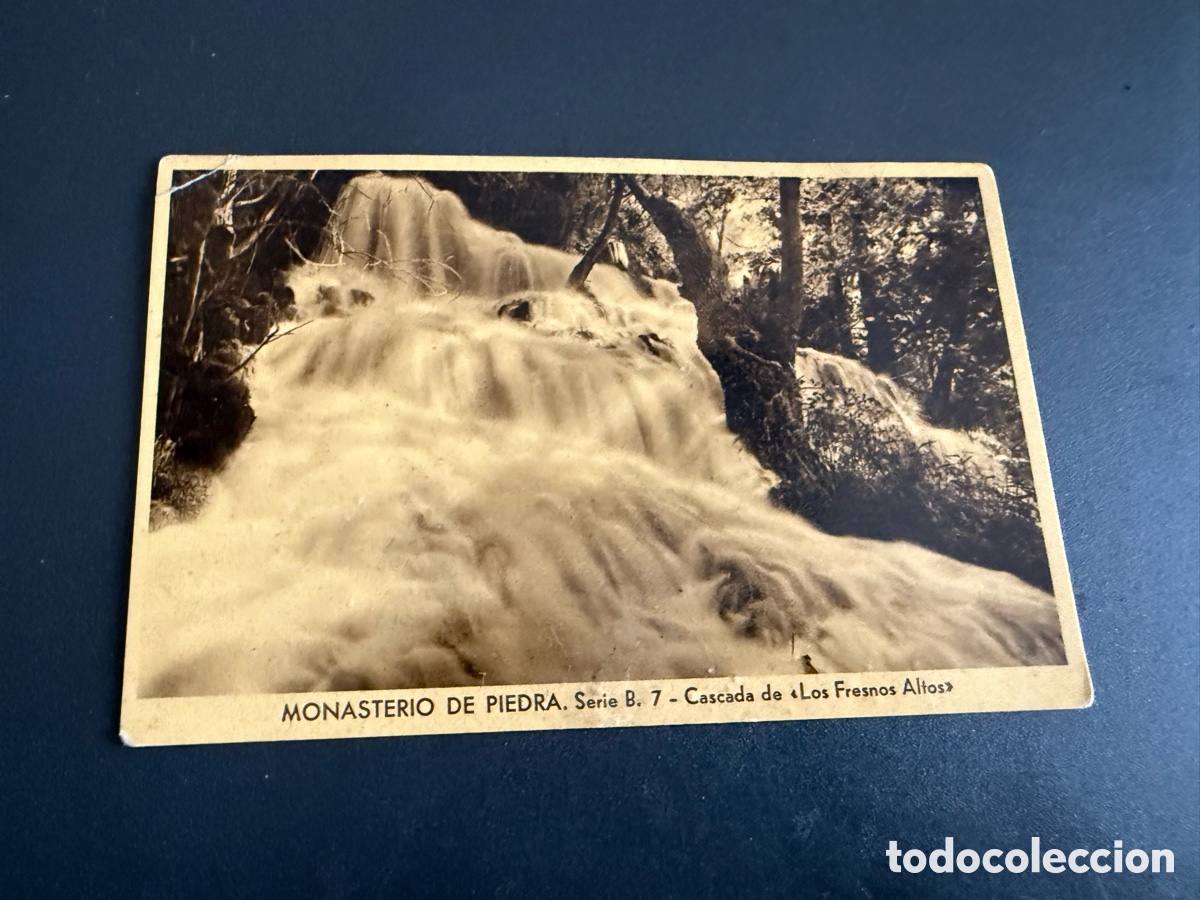 Postales: Postal. MONASTERIO DE PIEDRA. Cascada de los FRESNOS ALTOS
