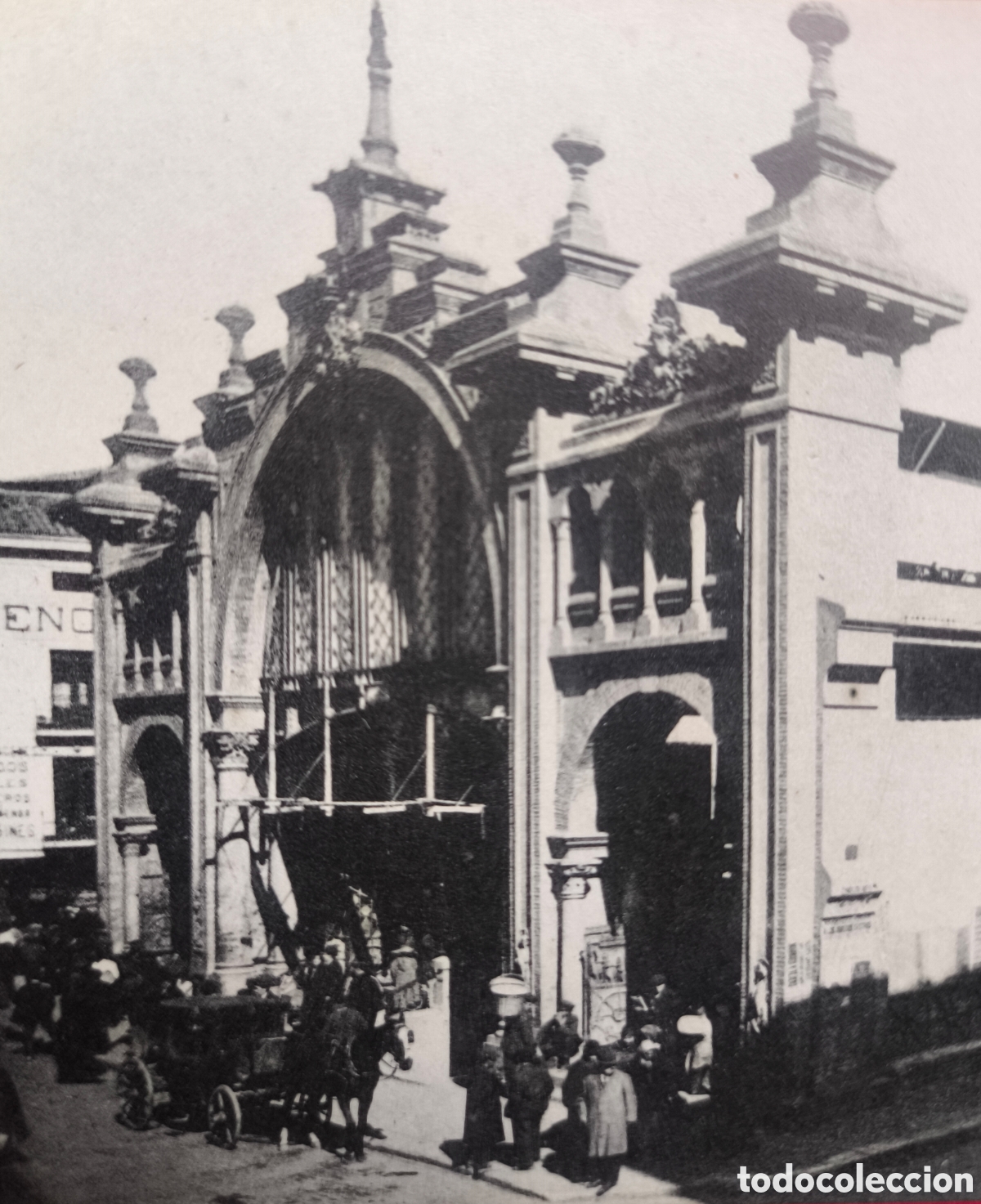 Postales: ZARAGOZA NUEVO MERCADO POSTAL ANIMADA FOTOTIPIA ARAGON C. 1915