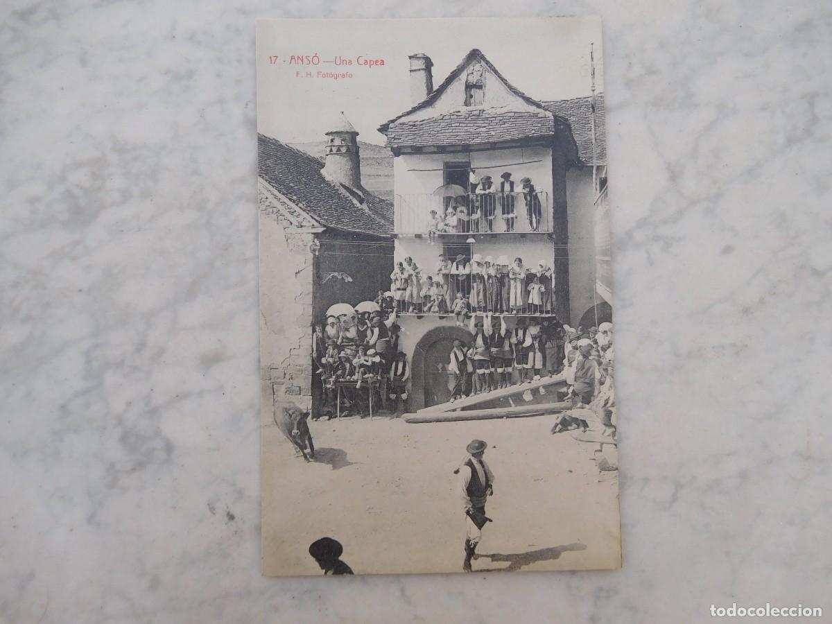 Postales: Postal antigua de Ans&oacute;. Una capea. Edici&oacute;n F.H.