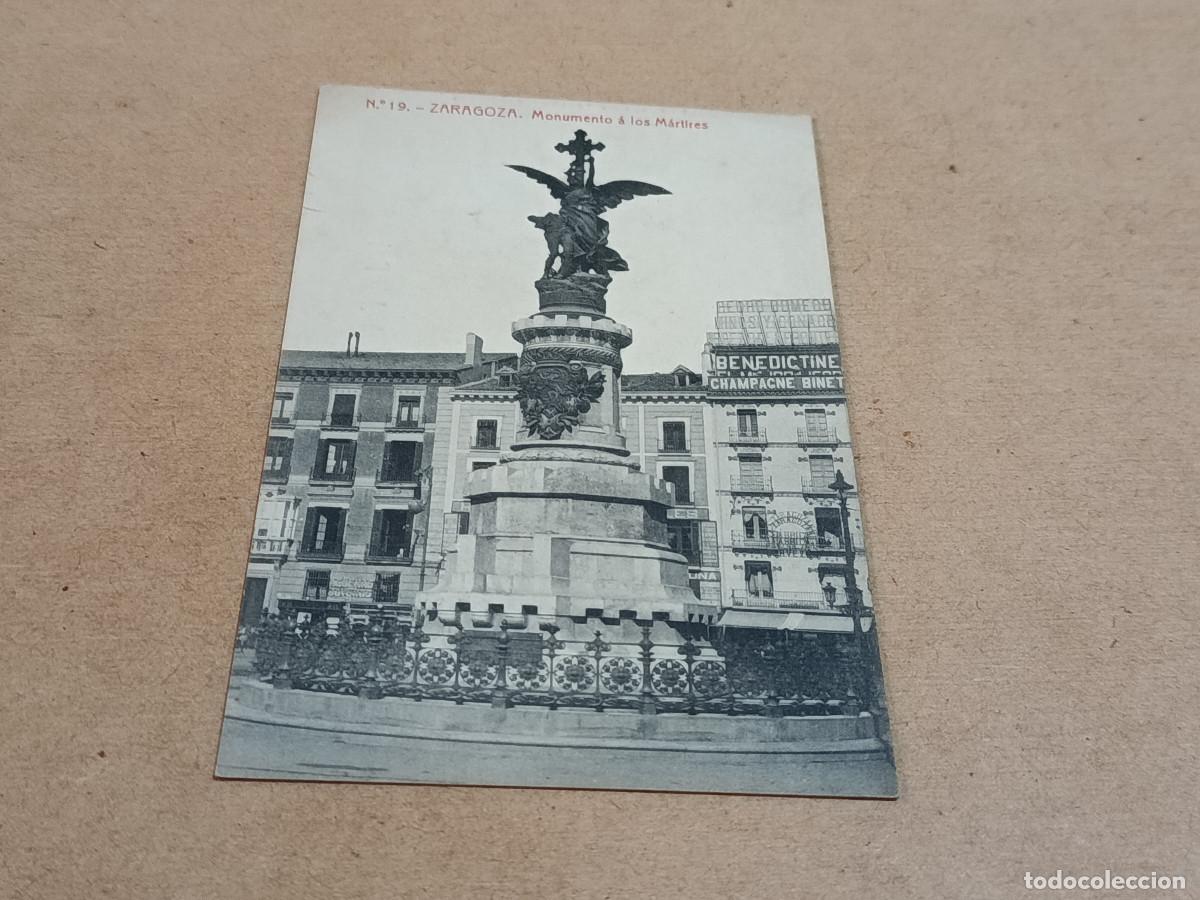 Postales: ZARAGOZA - POSTAL ZARAGOZA - MONUMENTO A LOS M&Aacute;RTIRES