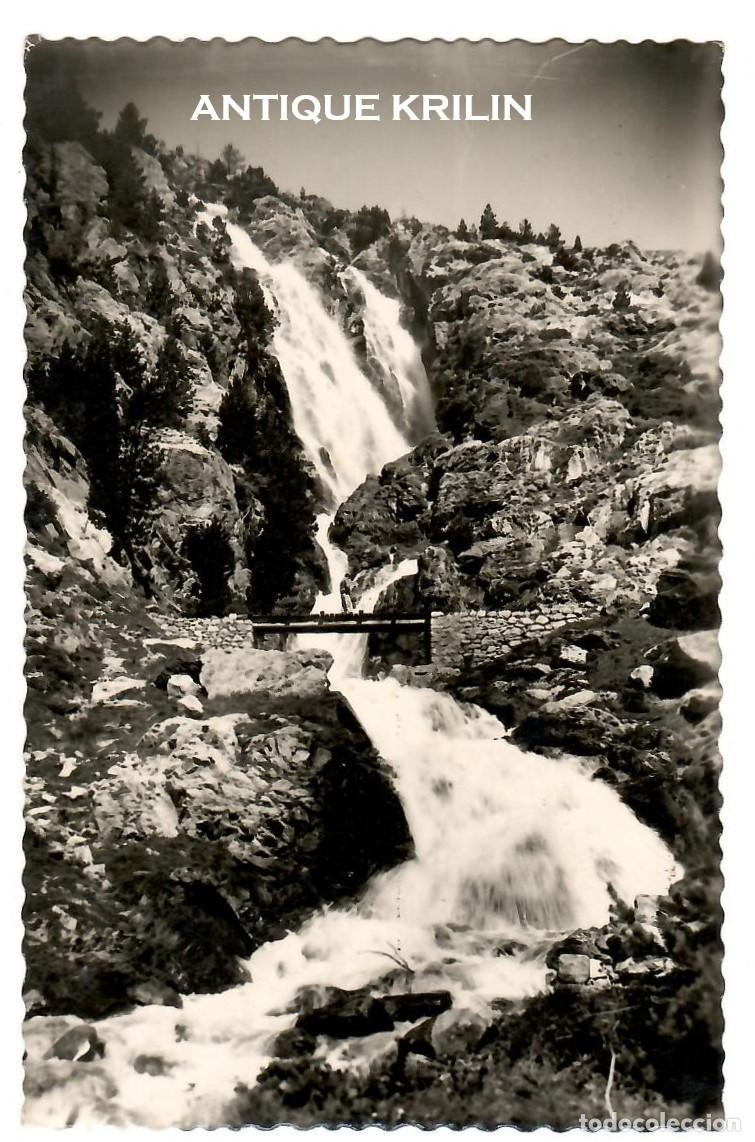 Postales: BALNEARIO DE PANTICOSA N&ordm; 17 CASCADA DE LAS ARGUALAS / EDICIONES DARVI / FRANQUEADA