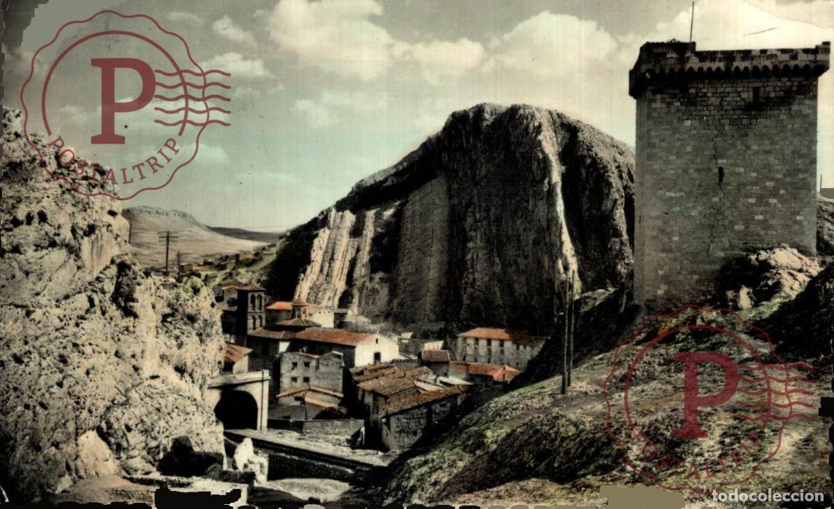 Postales: HUESCA. ALHAMA DE ARAGON. CASTILLO. UN DETALLE DEL PUEBLO