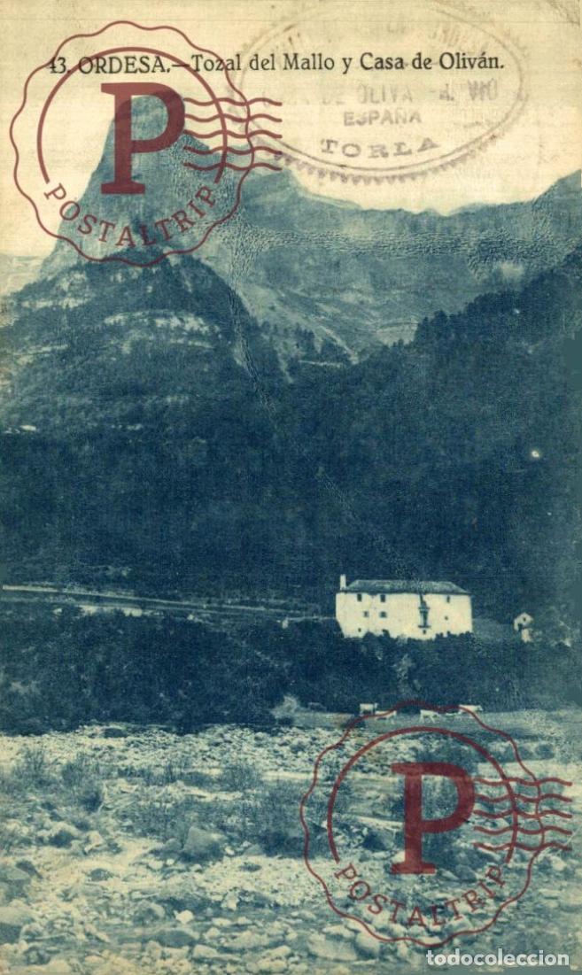 Postales: HUESCA. ORDESA. El Tozal Del Mallo Y Casa De Olivan
