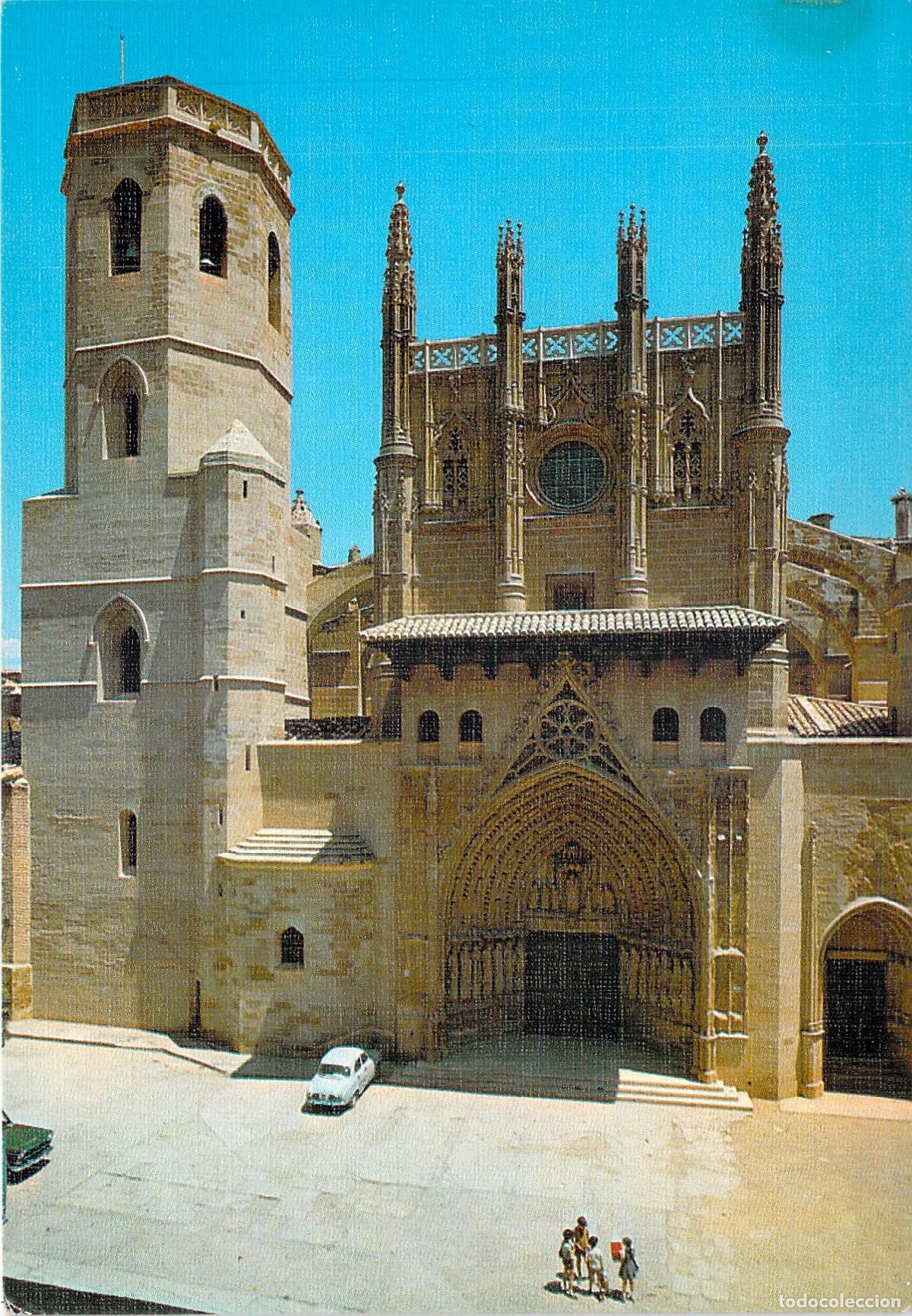 Postales: Postal de la Fachada Principal de la Catedral de Huesca