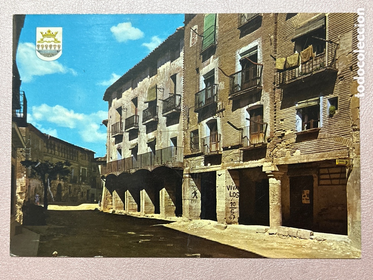 Postales: POSTAL DE FONZ ( HUESCA ) PLAZA GENERAL FRANCO