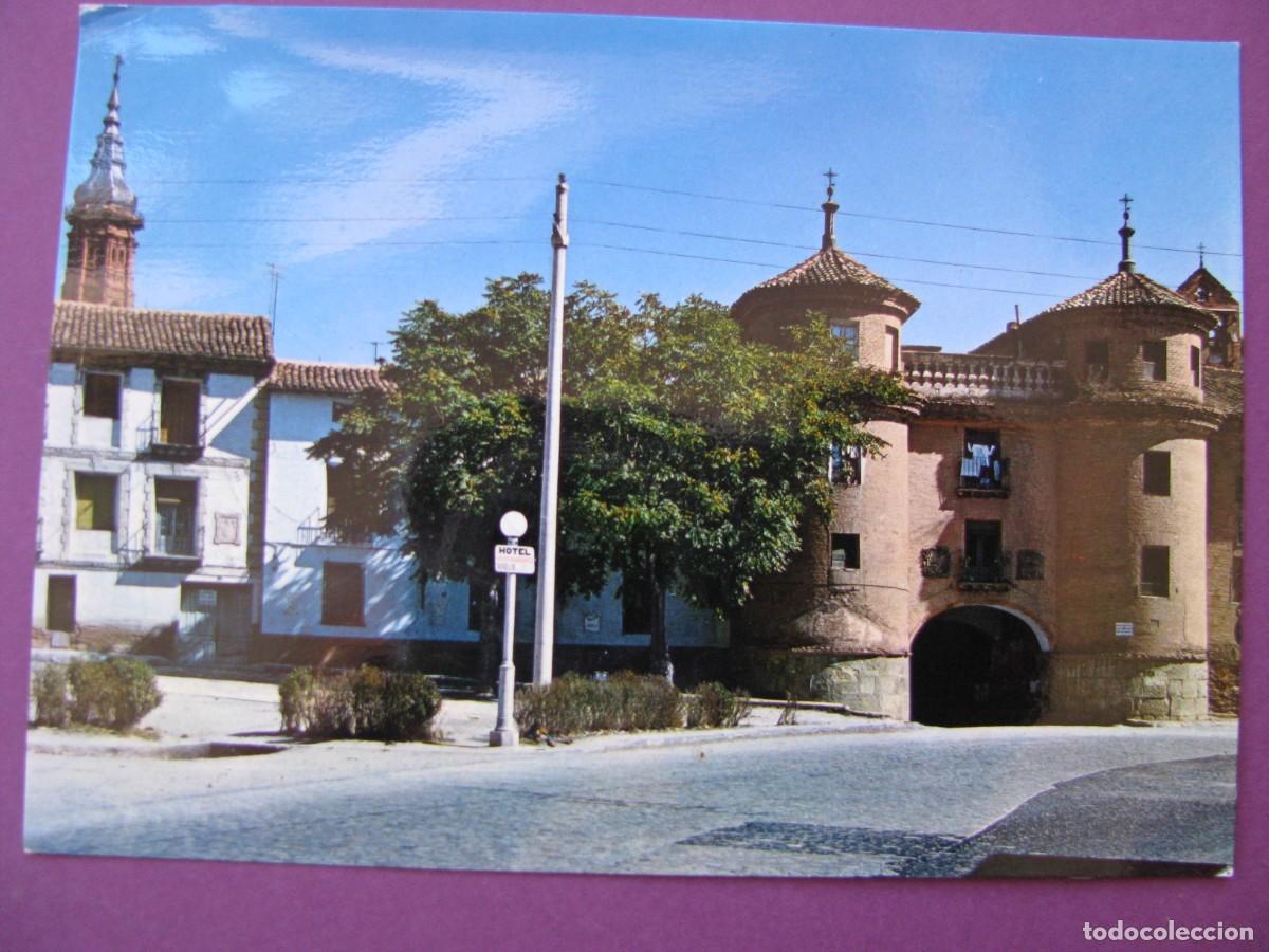 Postales: POSTAL DE CALATAYUD. PUERTA DE TERRER Y TORRE DE SANTA MARIA. SICILIA. ESCRITA 1974