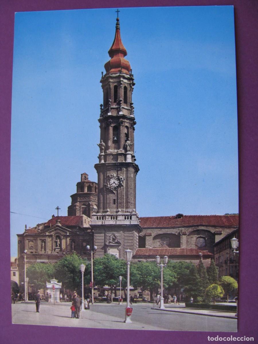 Postales: POSTAL DE LA SERIE CATEDRALES DE ESPA&Ntilde;A. ZARAGOZA, DE LA SEO. VISTABELLA 7