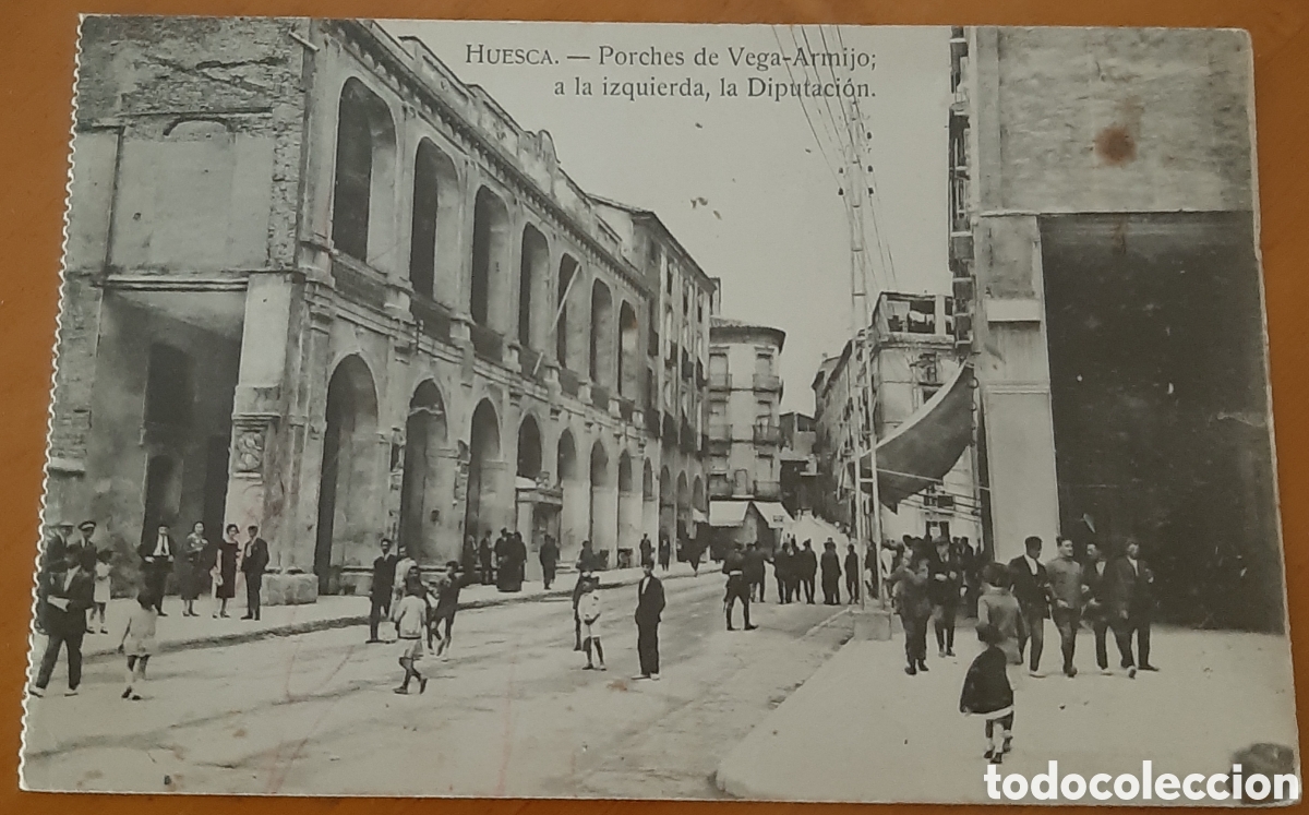 Postales: Postal Huesca. Porches de Vega-Armijo. Escrita sin circular. R10169