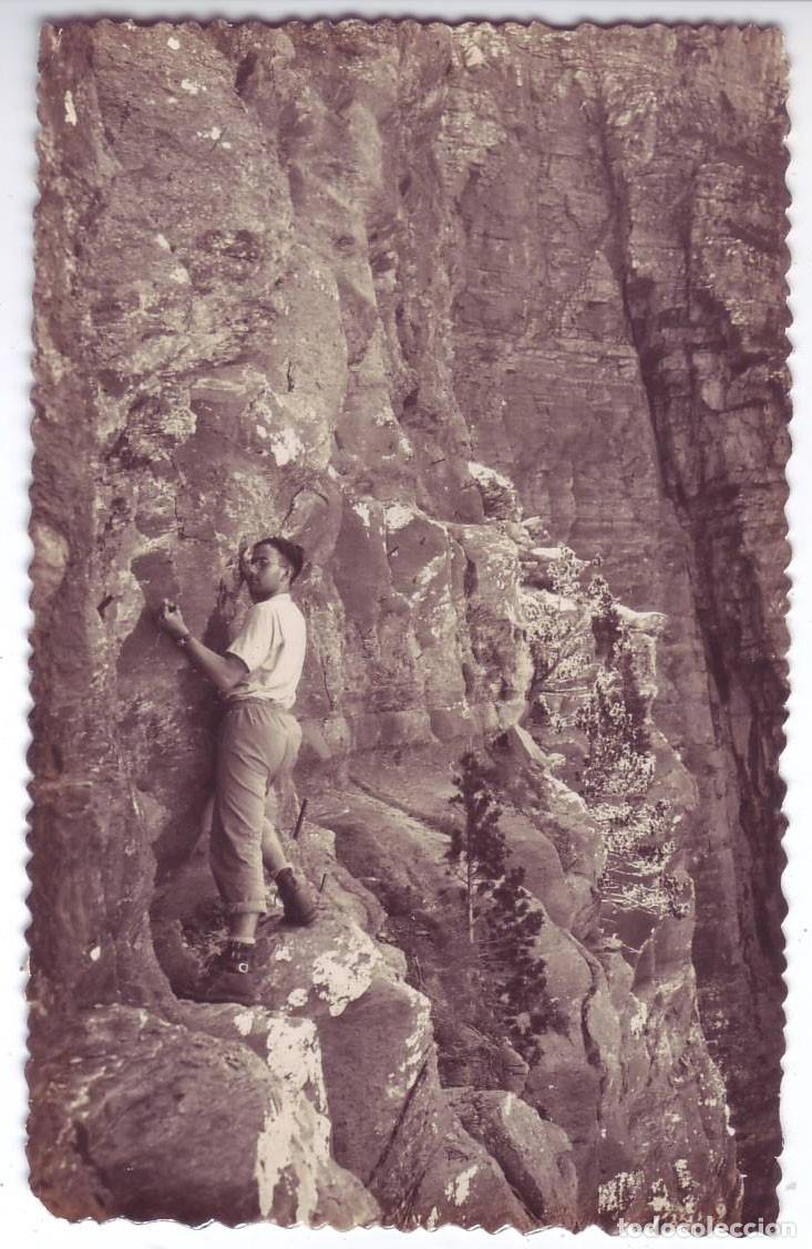 Postales: Parque Nacional de Ordesa (Huesca): Clavijas de Cotatuero. Ediciones Sicilia. No circulada (A&ntilde;os 50)