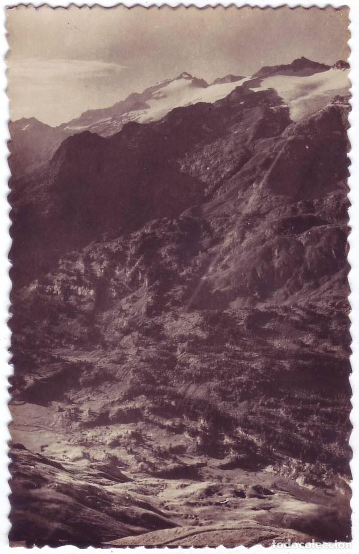 Postales: Benasque (Huesca): Aneto y Crestas de los Portillones. Ed Sicilia. No circulada(A&ntilde;os 50)