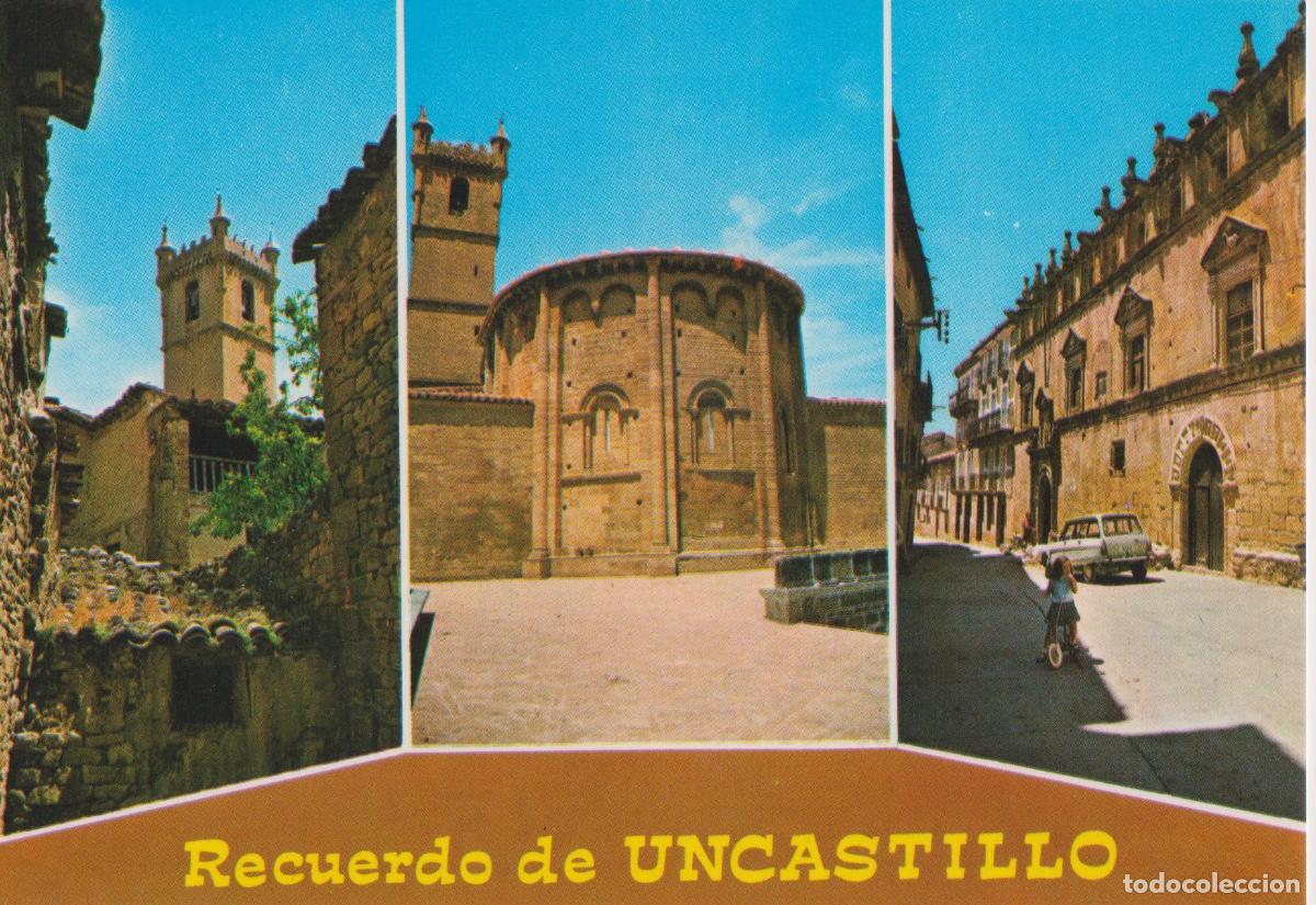 Postales: UNCASTILLO (ZARAGOZA) TORRE IGLESIA SAN MART&Iacute;N, ABSIDE ROM&Aacute;NICO S.XII &ndash; ED.FOTO PE&Ntilde;ARROYA N&ordm;4 &ndash; ESCR