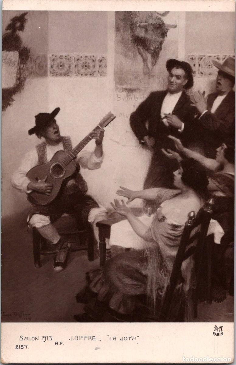 Postales: J. Diffre - La Jota - Sal&oacute;n 1913 - A. Noyer 2157 - Postal - 138x89mm