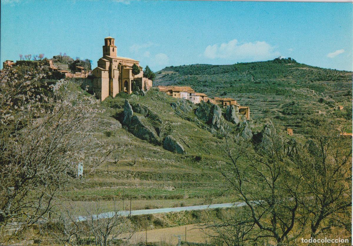 Postales: NAVAL (HUESCA) VISTA IGLESIA PARROQUIAL Y PE&Ntilde;A LA ESPADA &ndash; FOTO SALAS &ndash; S/C