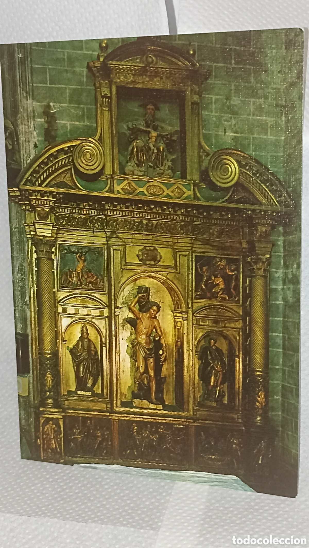 Postales: El retablo de San Sebasti&aacute;n Huesca