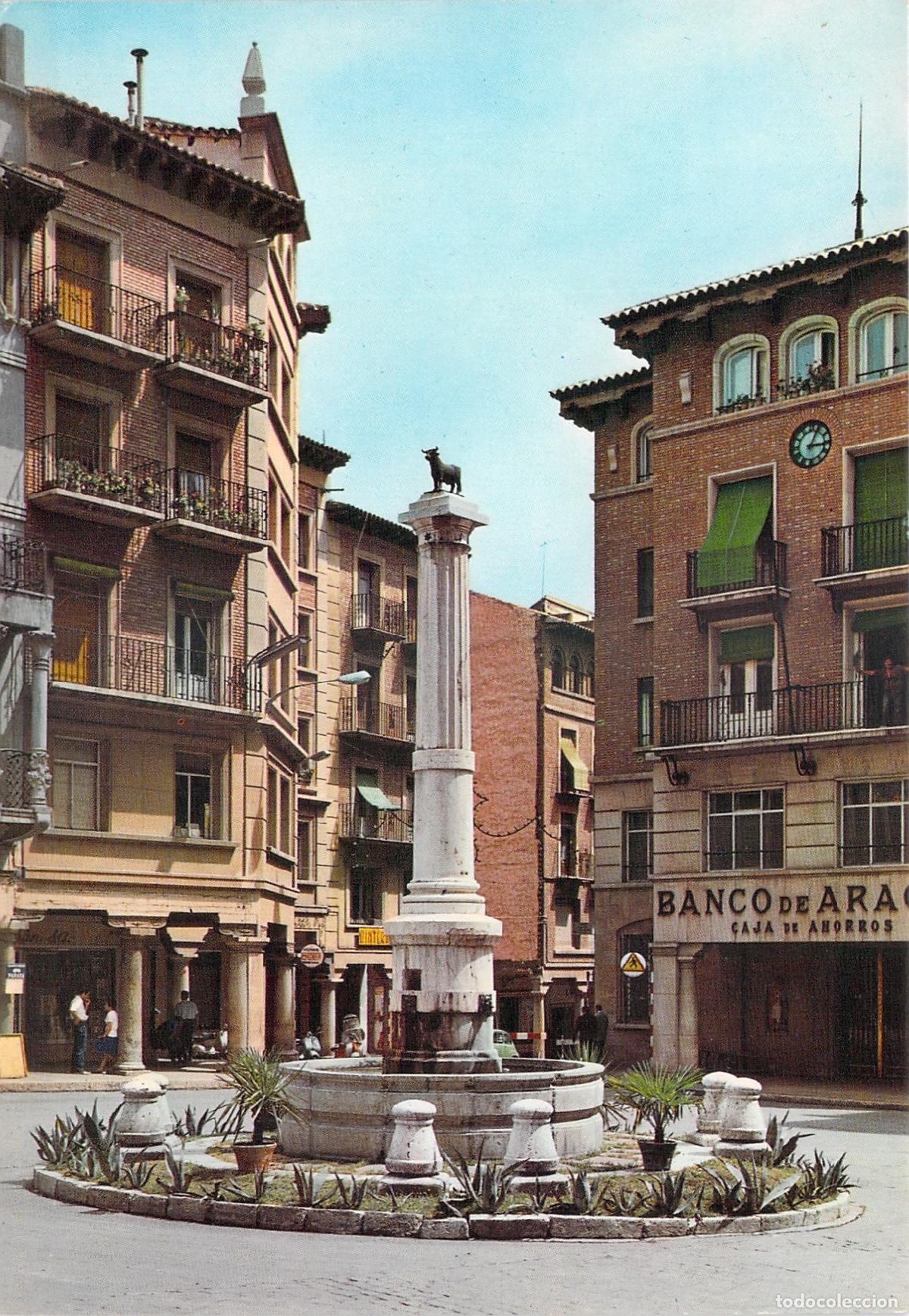 Postkarten: Postal de la Plaza de Carlos Castell, El Torico, Teruel