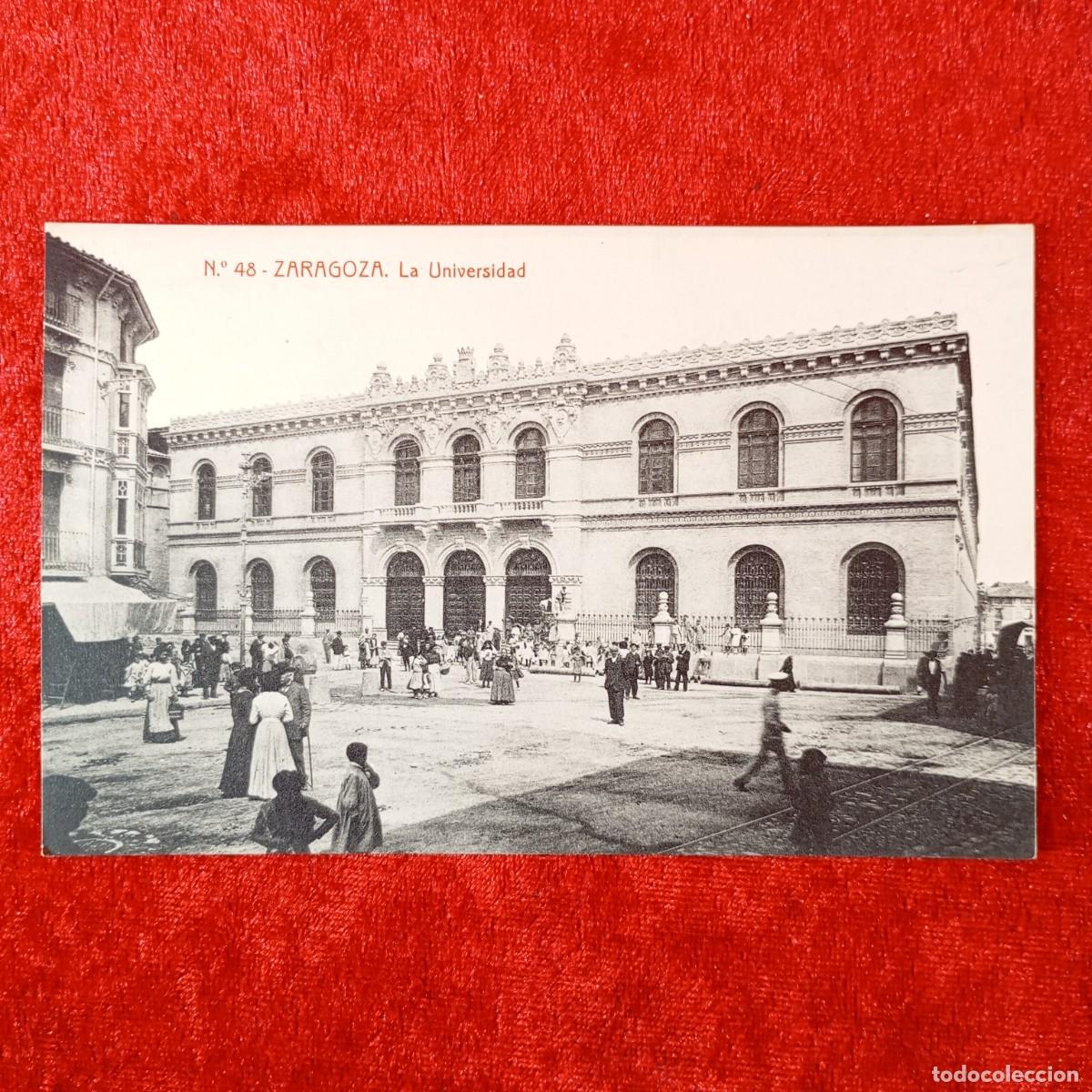Postales: POSTAL - ZARAGOZA - LA UNIVERSIDAD - N&ordm; 48 - THOMAS - RAR&Iacute;SIMA / 2277