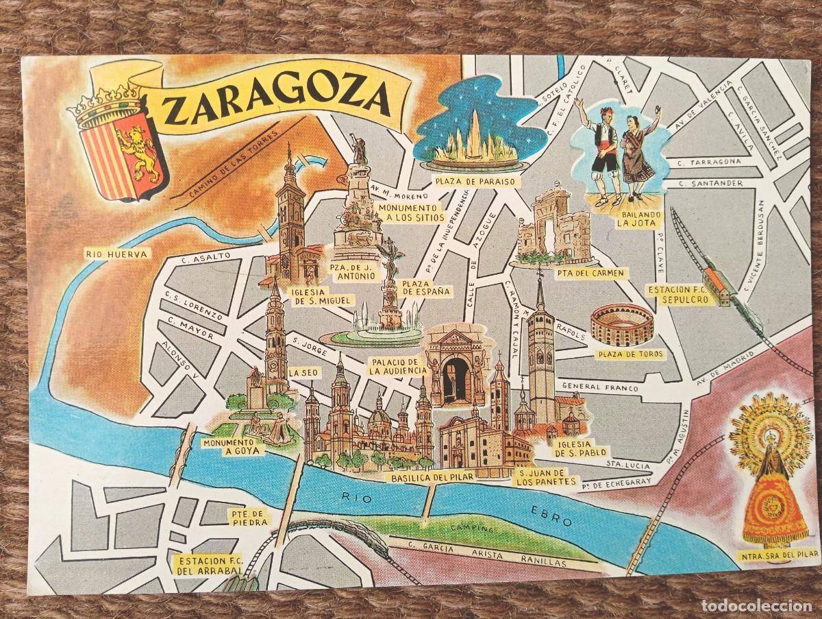 Postales: ZARAGOZA - PLANO - MAPA - ED. FRESMO