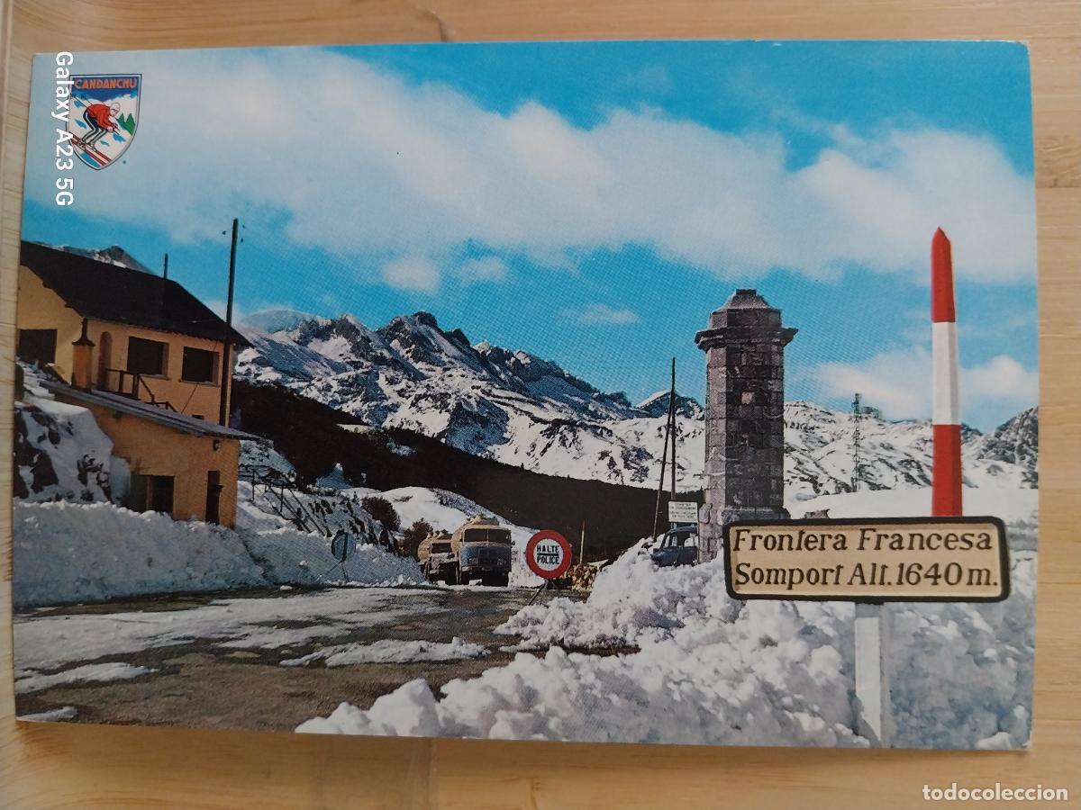 Postales: CANDANCHU PUERTO SOMPORT ED PE&Ntilde;ARROYA 18 PAISAJE NEVADO VEHICULOS