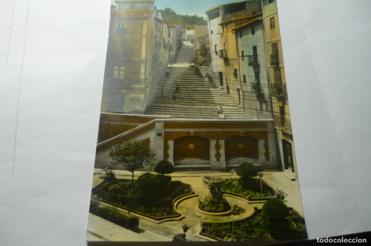 Postales: postal alca&ntilde;iz rincon pl mendizabal escalinata s pedro coloreada escrita cm