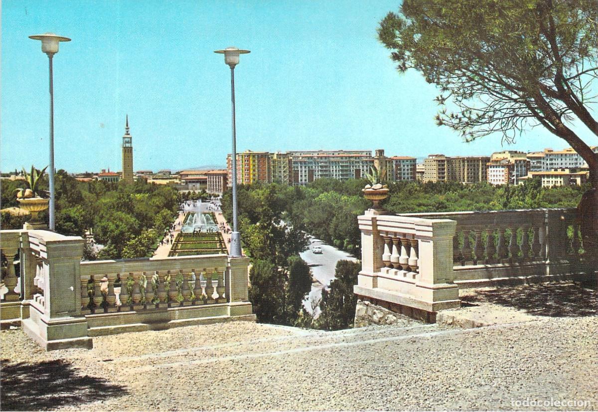 Postales: Postal de Zaragoza, Vista Panor&aacute;mica del Parque Primo de Rivera