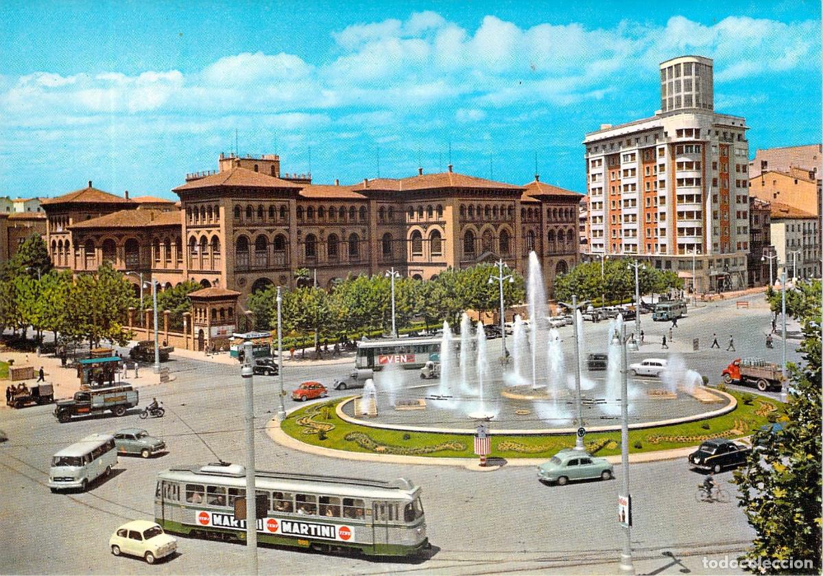Postales: Postal de la Plaza Para&iacute;so en Zaragoza, Espa&ntilde;a