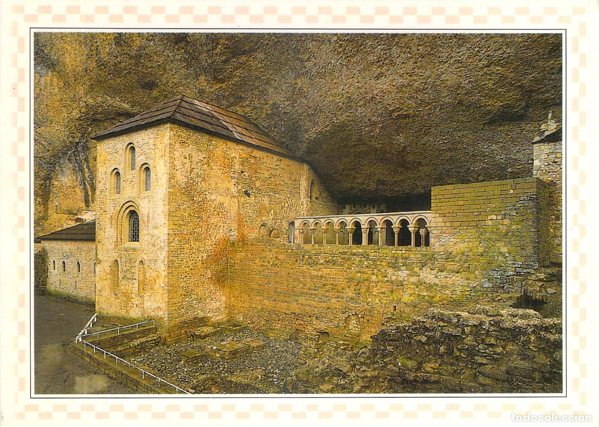Postales: Postal del Real Monasterio de San Juan de la Pe&ntilde;a en Huesca