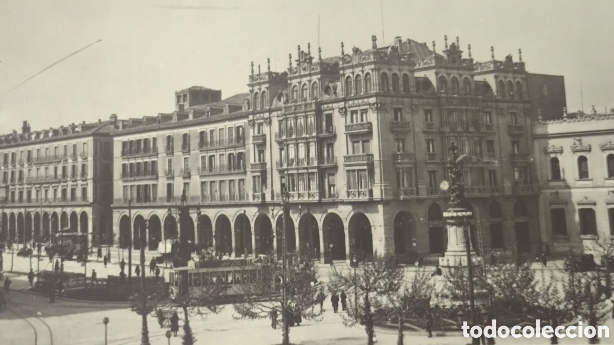 Postales: ZARAGOZA PLAZA DE LA CONSTITUCI&Oacute;N POSTAL FOTOGR&Aacute;FICA CIRCULADA 1923