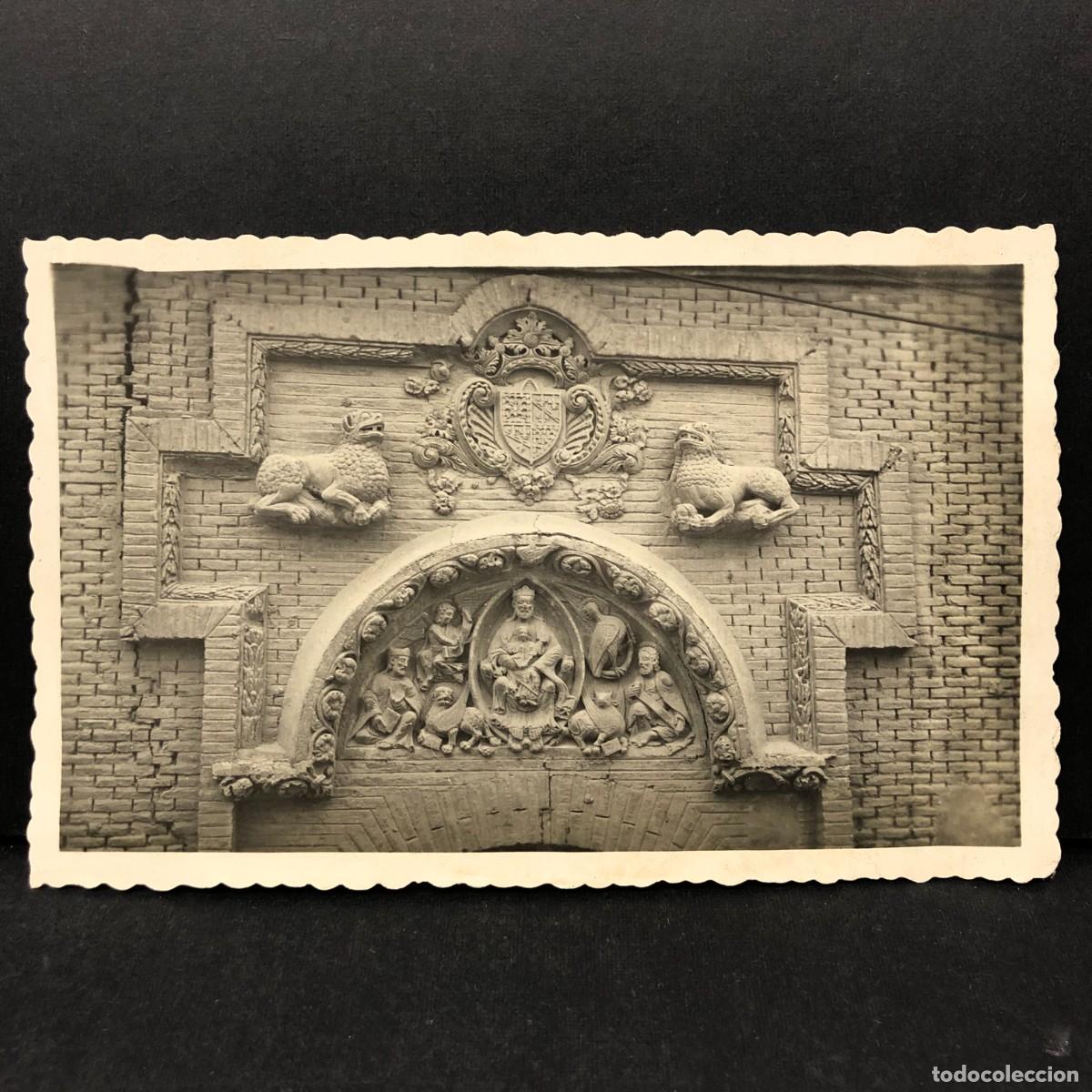 Postales: TUDELA - PORTADA DE LA ANTIGUA PARROQUIA DE SAN NICOL&Aacute;S - DARVI - ZARAGOZA - POSTAL / 3373