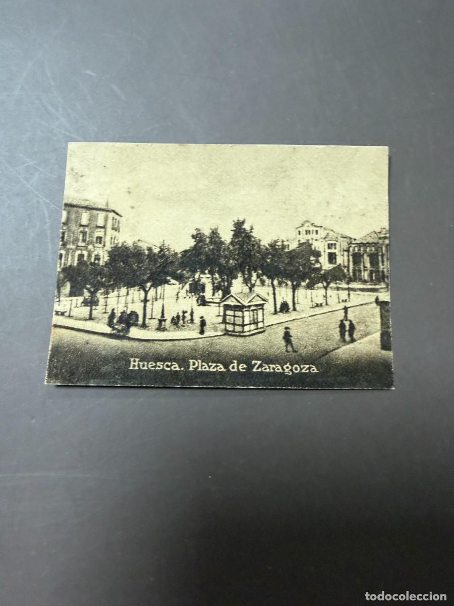 Postales: POSTAL ORIGINAL. D&Eacute;CADA A&Ntilde;OS 30. HUESCA. PLAZA DE ZARAGOZA