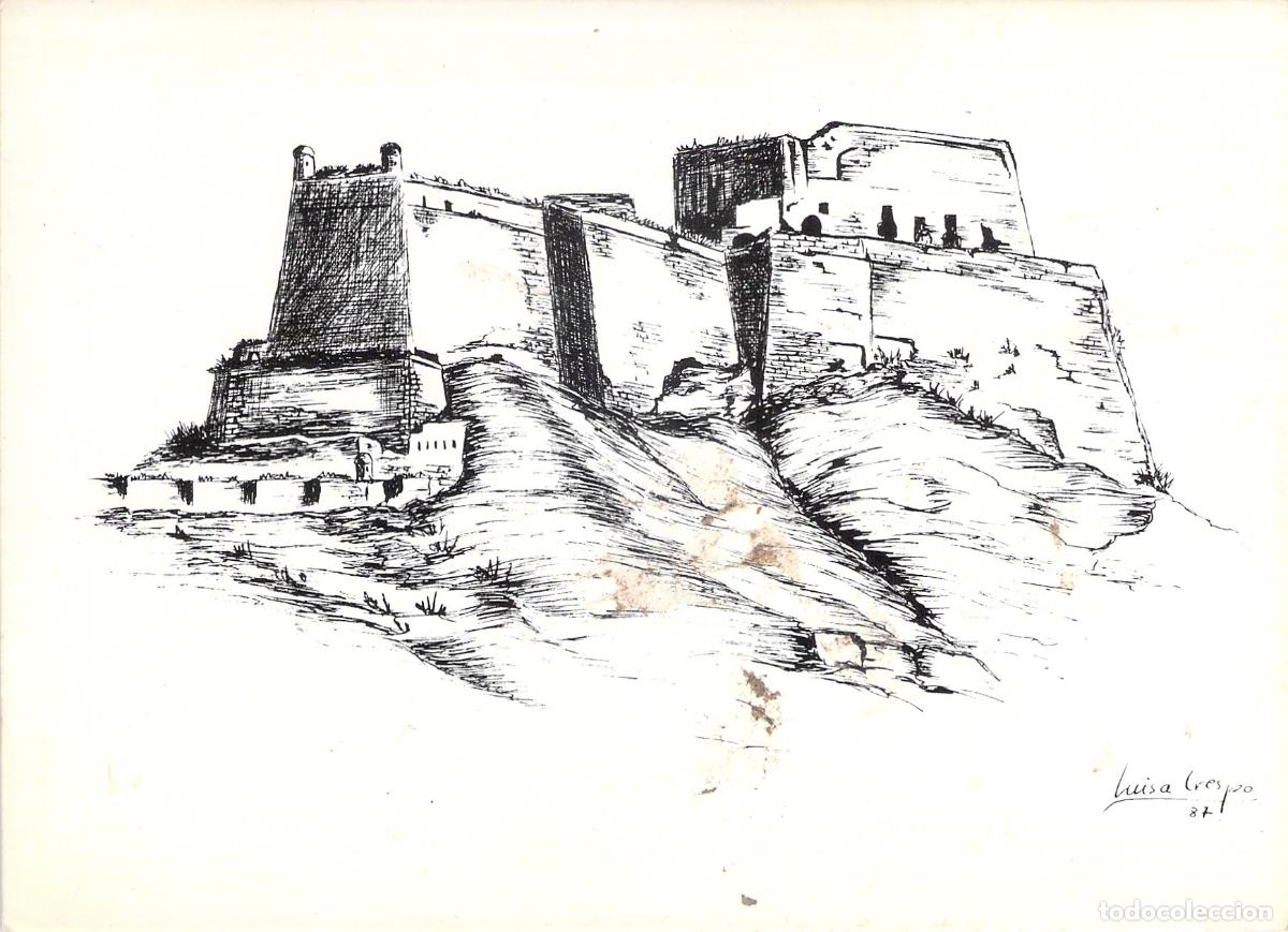 Postales: Postal del Castillo de Monz&oacute;n en Huesca