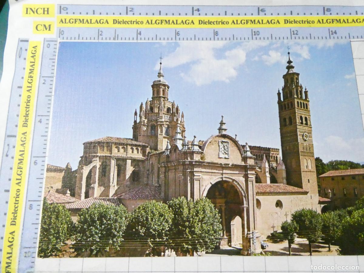 Postales: POSTAL DE ZARAGOZA. A&Ntilde;O 1968. TARAZONA FACHADA CATEDRAL 3 SICILIA. 2715