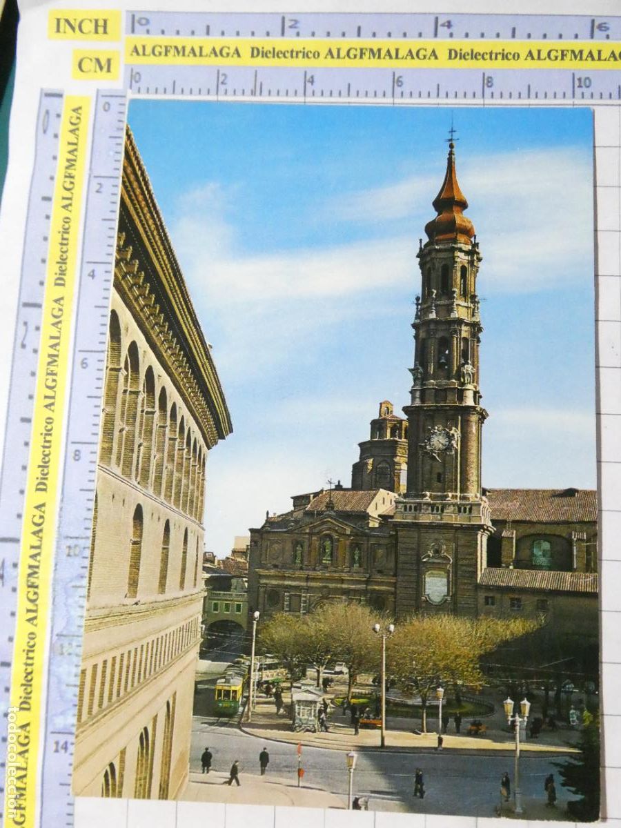 Postales: POSTAL DE ZARAGOZA. A&Ntilde;O 1967. CATEDRAL DE LA SEO FACHADA PRINCIPAL 119 GARRABELLA. 2721
