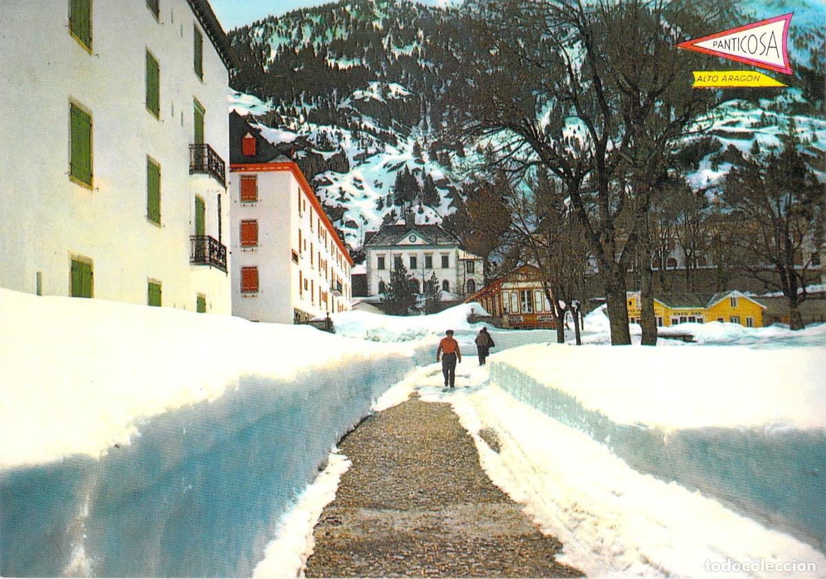 Postales: Postal del Balneario de Panticosa nevado en el Pirineo Aragon&eacute;s