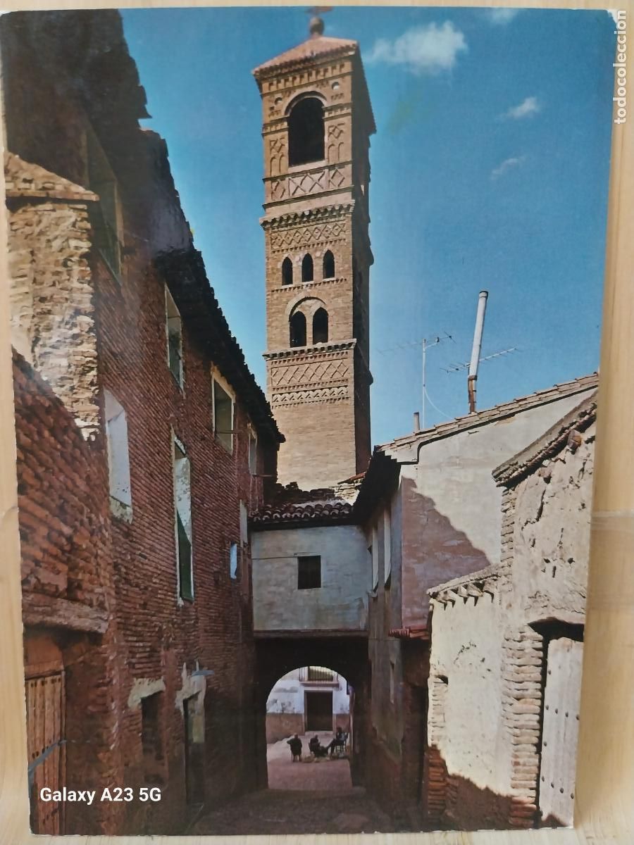 Postales: TARAZONA CALLE CONDE Y TORRE MAGDALENA ED SICILIA 5 SC ORIGINAL ANIMADA