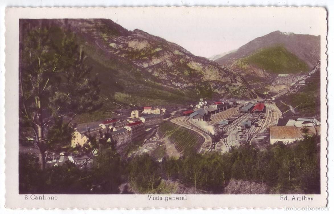 Postales: Canfranc (Huesca): Vista general. Ed. Arribas. Circulada (A&ntilde;os 50)
